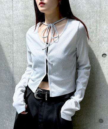 再入荷・新色追加】キラキラカットホックカーディガン | [公式