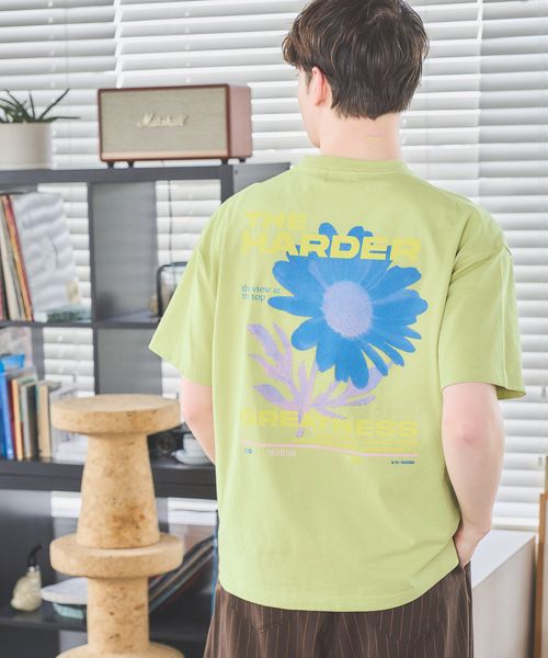 PAGEBOY 【PBLIM】ポスターフラワーTシャツ【再入荷】 グリーン M LIM ページボーイ 323212 and ST アンドエスティ(旧ドットエスティ) PAGEBOY 【PBLIM】ポスターフラワーTシャツ【再入荷】 グリーン M LIM ページボーイ 323212 and ST アンドエスティ(旧ドットエスティ)
