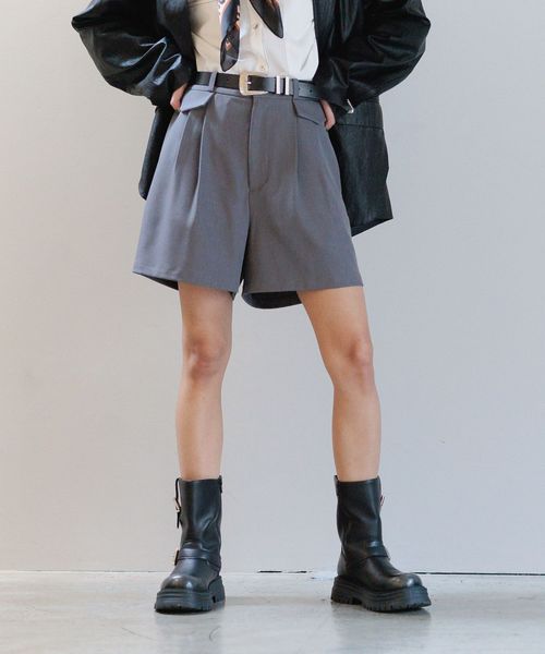 PAGEBOY ミニフラップショートパンツ チャコールグレー FREE ウィメンズボトムス ページボーイ 324854 and ST アンドエスティ(旧ドットエスティ) PAGEBOY ミニフラップショートパンツ チャコールグレー FREE ウィメンズボトムス ページボーイ 324854 and ST アンドエスティ(旧ドットエスティ)