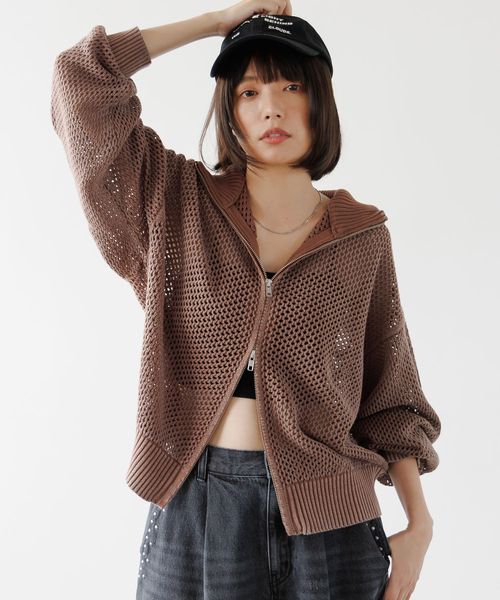 PAGEBOY 【PBLIM】ピグメントメッシュニット ブラウン M LIM ページボーイ 326923 and ST アンドエスティ(旧ドットエスティ) PAGEBOY 【PBLIM】ピグメントメッシュニット ブラウン M LIM ページボーイ 326923 and ST アンドエスティ(旧ドットエスティ)