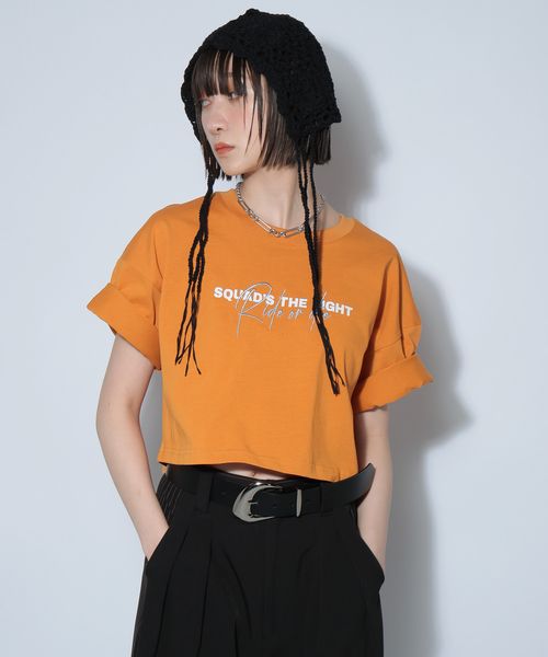 PAGEBOY ダブルロゴショートTシャツ オレンジ FREE ウィメンズインナー ページボーイ 328040 and ST アンドエスティ(旧ドットエスティ) PAGEBOY ダブルロゴショートTシャツ オレンジ FREE ウィメンズインナー ページボーイ 328040 and ST アンドエスティ(旧ドットエスティ)