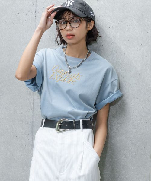 PAGEBOY 【選べる2サイズ】エンブロイダリーロゴTシャツ ブルー M ウィメンズインナー ページボーイ 328045 and ST アンドエスティ(旧ドットエスティ) PAGEBOY 【選べる2サイズ】エンブロイダリーロゴTシャツ ブルー M ウィメンズインナー ページボーイ 328045 and ST アンドエスティ(旧ドットエスティ)