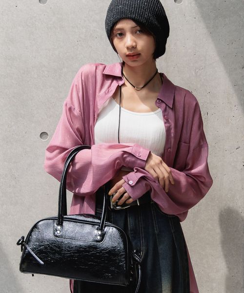 PAGEBOY レースアップボストンBAG ブラック ウィメンズグッズ ページボーイ 328095 and ST アンドエスティ(旧ドットエスティ) PAGEBOY レースアップボストンBAG ブラック ウィメンズグッズ ページボーイ 328095 and ST アンドエスティ(旧ドットエスティ)