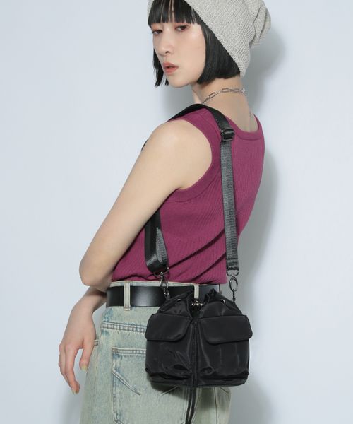 PAGEBOY キンチャクショルダーBAG ブラック FREE ウィメンズグッズ ページボーイ 328108 and ST アンドエスティ(旧ドットエスティ) PAGEBOY キンチャクショルダーBAG ブラック FREE ウィメンズグッズ ページボーイ 328108 and ST アンドエスティ(旧ドットエスティ)