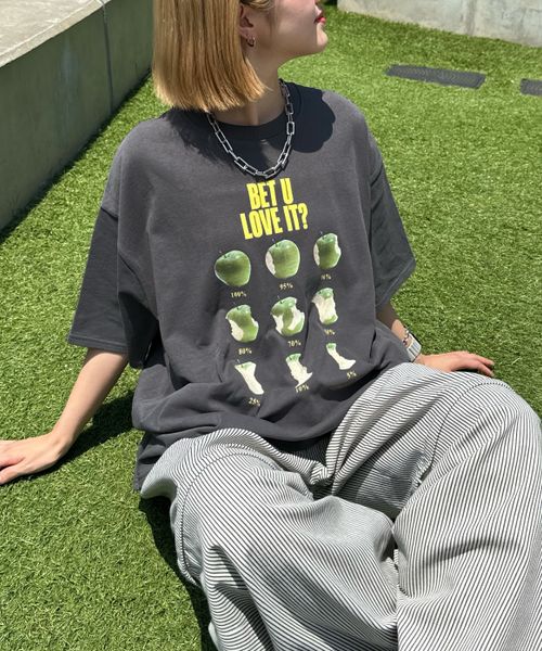 PAGEBOY 【PBLIM】ラインアップルTシャツ【再入荷/新サイズ・新色追加】 チャコールグレー M LIM ページボーイ 329474 and ST アンドエスティ(旧ドットエスティ) PAGEBOY 【PBLIM】ラインアップルTシャツ【再入荷/新サイズ・新色追加】 チャコールグレー M LIM ページボーイ 329474 and ST アンドエスティ(旧ドットエスティ)
