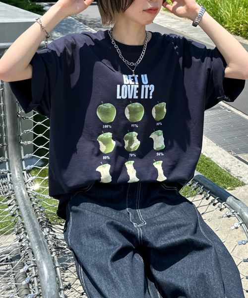 PAGEBOY 【PBLIM】ラインアップルTシャツ【再入荷/新サイズ・新色追加】 ネイビー L LIM ページボーイ 329474 and ST アンドエスティ(旧ドットエスティ) PAGEBOY 【PBLIM】ラインアップルTシャツ【再入荷/新サイズ・新色追加】 ネイビー L LIM ページボーイ 329474 and ST アンドエスティ(旧ドットエスティ)