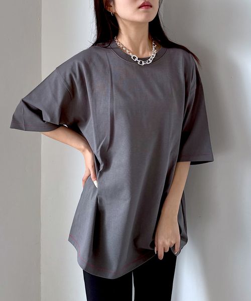 PAGEBOY ステッチルーズT(WEB限定Sサイズ&カラーあり) チャコールグレー S ウィメンズインナー ページボーイ 414161 and ST アンドエスティ(旧ドットエスティ) PAGEBOY ステッチルーズT(WEB限定Sサイズ&カラーあり) チャコールグレー S ウィメンズインナー ページボーイ 414161 and ST アンドエスティ(旧ドットエスティ)