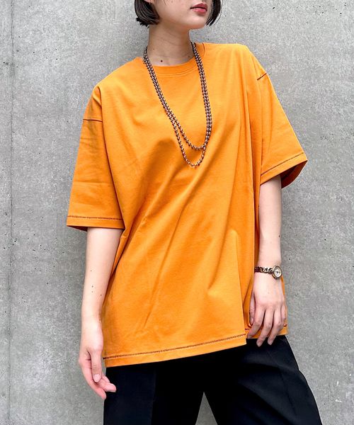 PAGEBOY ステッチルーズT(WEB限定Sサイズ&カラーあり) オレンジ FREE ウィメンズインナー ページボーイ 414161 and ST アンドエスティ(旧ドットエスティ) PAGEBOY ステッチルーズT(WEB限定Sサイズ&カラーあり) オレンジ FREE ウィメンズインナー ページボーイ 414161 and ST アンドエスティ(旧ドットエスティ)