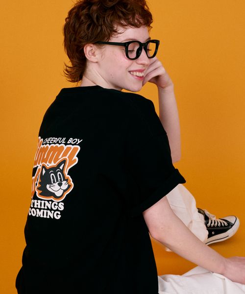 PAGEBOY 【PBLIM】LIMMY CATグラフィックTシャツ ブラック L LIM ページボーイ 452316 and ST アンドエスティ(旧ドットエスティ) PAGEBOY 【PBLIM】LIMMY CATグラフィックTシャツ ブラック L LIM ページボーイ 452316 and ST アンドエスティ(旧ドットエスティ)