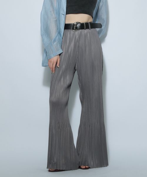 PAGEBOY ≪裾から15cmまでセルフカット可能≫アソートプリーツパンツ グレー FREE ウィメンズボトムス ページボーイ 452446 and ST アンドエスティ(旧ドットエスティ) PAGEBOY ≪裾から15cmまでセルフカット可能≫アソートプリーツパンツ グレー FREE ウィメンズボトムス ページボーイ 452446 and ST アンドエスティ(旧ドットエスティ)