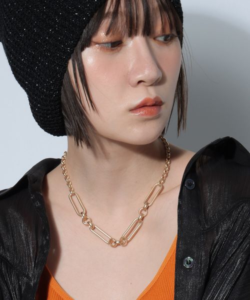 PAGEBOY チェーンマンテルネックレス ベージュ ウィメンズグッズ ページボーイ 452579 and ST アンドエスティ(旧ドットエスティ) PAGEBOY チェーンマンテルネックレス ベージュ ウィメンズグッズ ページボーイ 452579 and ST アンドエスティ(旧ドットエスティ)