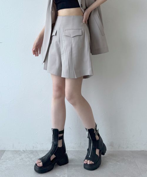PAGEBOY 【一部WEB限定カラー・セットアップ対応】フラッププリーツショートパンツ ブラウン FREE ウィメンズボトムス ページボーイ 455477 and ST アンドエスティ(旧ドットエスティ) PAGEBOY 【一部WEB限定カラー・セットアップ対応】フラッププリーツショートパンツ ブラウン FREE ウィメンズボトムス ページボーイ 455477 and ST アンドエスティ(旧ドットエスティ)