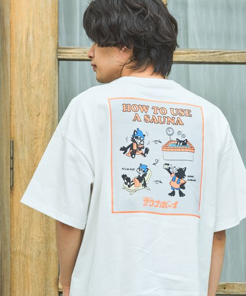 PAGEBOY 【サウナボーイ×LIMMY CAT】サウナHOW TO Tシャツ【PBLIM】 オフホワイト L LIM ページボーイ 492108 and ST アンドエスティ(旧ドットエスティ) PAGEBOY 【サウナボーイ×LIMMY CAT】サウナHOW TO Tシャツ【PBLIM】 オフホワイト L LIM ページボーイ 492108 and ST アンドエスティ(旧ドットエスティ)