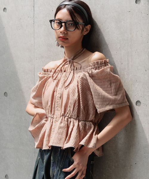 PAGEBOY 2WAYオフショルブラウス ブロンズ FREE ウィメンズインナー ページボーイ 492472 and ST アンドエスティ(旧ドットエスティ) PAGEBOY 2WAYオフショルブラウス ブロンズ FREE ウィメンズインナー ページボーイ 492472 and ST アンドエスティ(旧ドットエスティ)