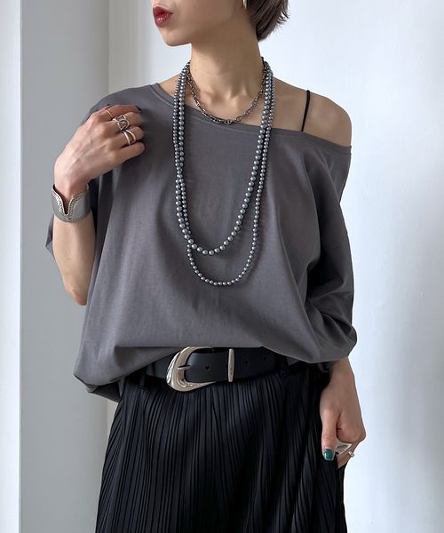 PAGEBOY 【選べる2サイズ・WEB限定サイズあり】ルーズネック2WAYオフショル チャコールグレー L ウィメンズインナー ページボーイ 492984 and ST アンドエスティ(旧ドットエスティ) PAGEBOY 【選べる2サイズ・WEB限定サイズあり】ルーズネック2WAYオフショル チャコールグレー L ウィメンズインナー ページボーイ 492984 and ST アンドエスティ(旧ドットエスティ)