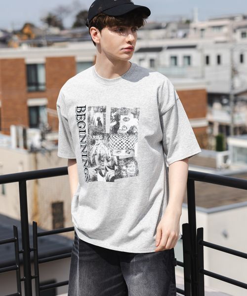 PAGEBOY 【PBLIM】モノクロフォトTシャツ グレー L LIM ページボーイ 493008 and ST アンドエスティ(旧ドットエスティ) PAGEBOY 【PBLIM】モノクロフォトTシャツ グレー L LIM ページボーイ 493008 and ST アンドエスティ(旧ドットエスティ)