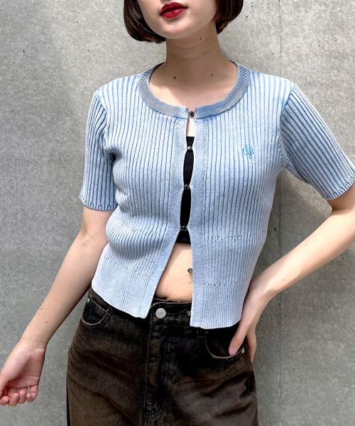 PAGEBOY 【半袖verで登場】ピグメントホックリブニット ブルー FREE ウィメンズインナー ページボーイ 493941 and ST アンドエスティ(旧ドットエスティ) PAGEBOY 【半袖verで登場】ピグメントホックリブニット ブルー FREE ウィメンズインナー ページボーイ 493941 and ST アンドエスティ(旧ドットエスティ)