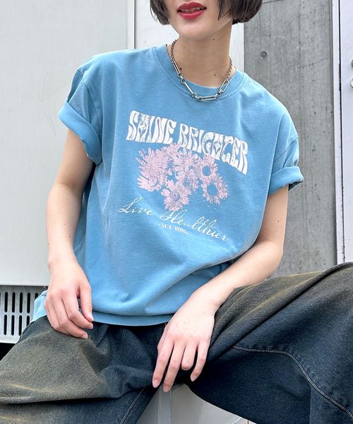 PAGEBOY アソートルーズTシャツ ブルー FREE ウィメンズインナー ページボーイ 493947 and ST アンドエスティ(旧ドットエスティ) PAGEBOY アソートルーズTシャツ ブルー FREE ウィメンズインナー ページボーイ 493947 and ST アンドエスティ(旧ドットエスティ)