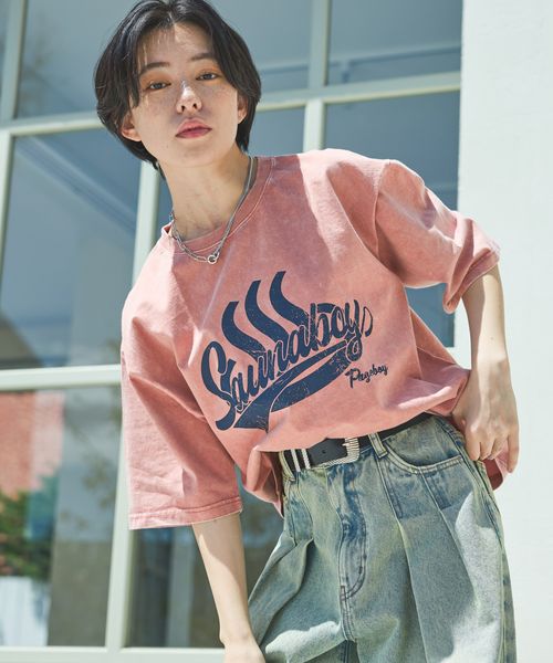 PAGEBOY 【PAGEBOY】サウナボーイコラボ フロカレッジT ピンク FREE ウィメンズインナー ページボーイ 493998 and ST アンドエスティ(旧ドットエスティ) PAGEBOY 【PAGEBOY】サウナボーイコラボ フロカレッジT ピンク FREE ウィメンズインナー ページボーイ 493998 and ST アンドエスティ(旧ドットエスティ)