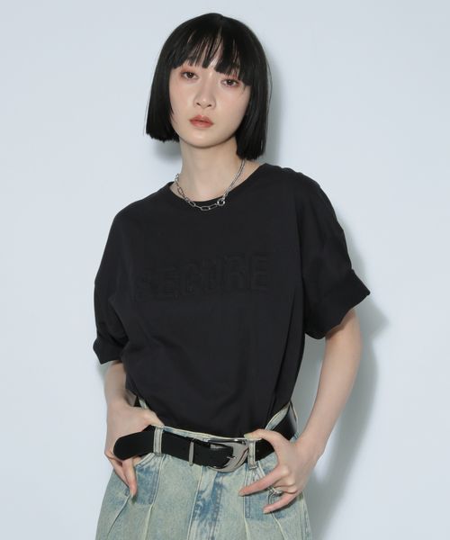 PAGEBOY エンボスロゴTシャツ ブラック FREE ウィメンズインナー ページボーイ 494059 and ST アンドエスティ(旧ドットエスティ) PAGEBOY エンボスロゴTシャツ ブラック FREE ウィメンズインナー ページボーイ 494059 and ST アンドエスティ(旧ドットエスティ)