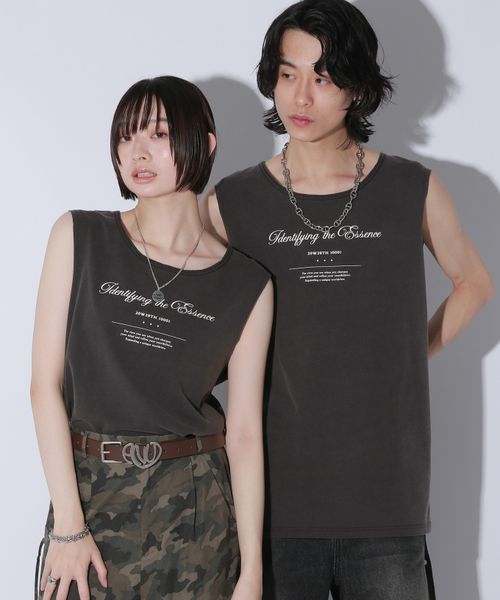 PAGEBOY 【Anui/2サイズ展開】ロゴルーズノースリーブTシャツ ブラック Anui ページボーイ 494396 and ST アンドエスティ(旧ドットエスティ) PAGEBOY 【Anui/2サイズ展開】ロゴルーズノースリーブTシャツ ブラック Anui ページボーイ 494396 and ST アンドエスティ(旧ドットエスティ)