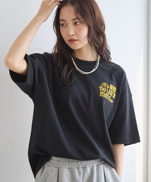 PAGEBOY 【PBLIM/タフT】シシュウロゴTシャツ ブラック M LIM ページボーイ 494402 and ST アンドエスティ(旧ドットエスティ) PAGEBOY 【PBLIM/タフT】シシュウロゴTシャツ ブラック M LIM ページボーイ 494402 and ST アンドエスティ(旧ドットエスティ)