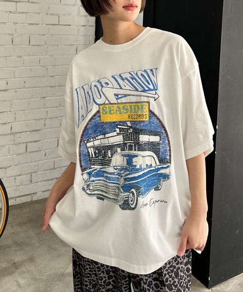 PAGEBOY 【PBLIM/WEB限定アイテム】レトロアメリカンルーズTシャツ オフホワイト M LIM ページボーイ 499030 and ST アンドエスティ(旧ドットエスティ) PAGEBOY 【PBLIM/WEB限定アイテム】レトロアメリカンルーズTシャツ オフホワイト M LIM ページボーイ 499030 and ST アンドエスティ(旧ドットエスティ)