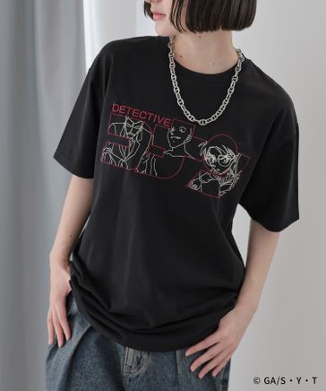 Detective Conan 半袖Tシャツ　コナン君tシャツ♡ページボーイ♡ 名探偵コナン】コナンキャラロゴTシャツ | [公式]ページボーイ