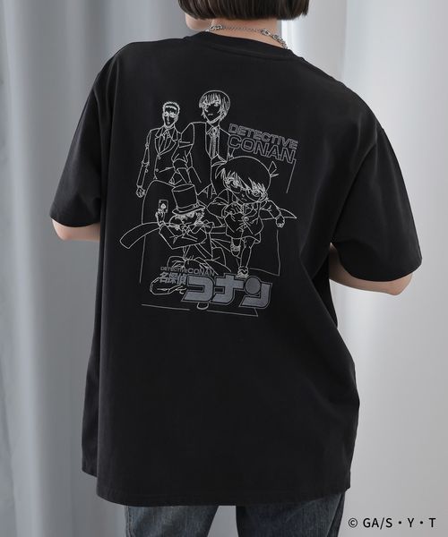 PAGEBOY 【名探偵コナン】コナンバックシシュウT ブラック FREE ウィメンズインナー ページボーイ 499385 and ST アンドエスティ(旧ドットエスティ) PAGEBOY 【名探偵コナン】コナンバックシシュウT ブラック FREE ウィメンズインナー ページボーイ 499385 and ST アンドエスティ(旧ドットエスティ)