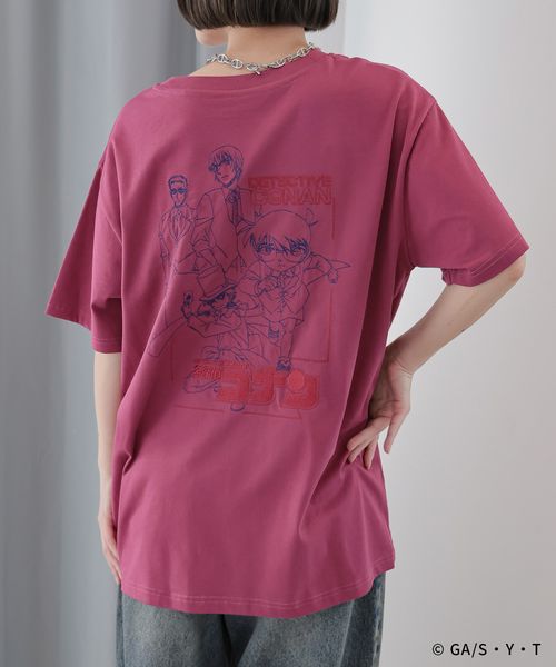 PAGEBOY 【名探偵コナン】コナンバックシシュウT ピンク FREE ウィメンズインナー ページボーイ 499385 and ST アンドエスティ(旧ドットエスティ) PAGEBOY 【名探偵コナン】コナンバックシシュウT ピンク FREE ウィメンズインナー ページボーイ 499385 and ST アンドエスティ(旧ドットエスティ)