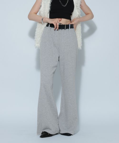 PAGEBOY 【WEB限定】DAILYフレアスウェットパンツ グレー M ウィメンズボトムス ページボーイ 499833 and ST アンドエスティ(旧ドットエスティ) PAGEBOY 【WEB限定】DAILYフレアスウェットパンツ グレー M ウィメンズボトムス ページボーイ 499833 and ST アンドエスティ(旧ドットエスティ)