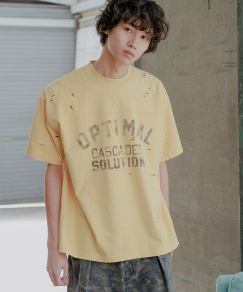PAGEBOY 【PBLIM】ダメージカレッジTシャツ【一部カラー予約販売】 イエロー M LIM ページボーイ 568607 and ST アンドエスティ(旧ドットエスティ) PAGEBOY 【PBLIM】ダメージカレッジTシャツ【一部カラー予約販売】 イエロー M LIM ページボーイ 568607 and ST アンドエスティ(旧ドットエスティ)