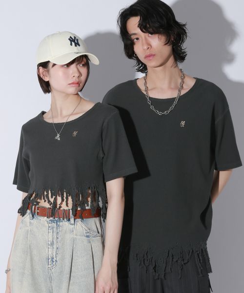 PAGEBOY 【Anui/選べる着丈】ダメージルーズテレコTシャツ チャコールグレー Anui ページボーイ 571008 and ST アンドエスティ(旧ドットエスティ) PAGEBOY 【Anui/選べる着丈】ダメージルーズテレコTシャツ チャコールグレー Anui ページボーイ 571008 and ST アンドエスティ(旧ドットエスティ)