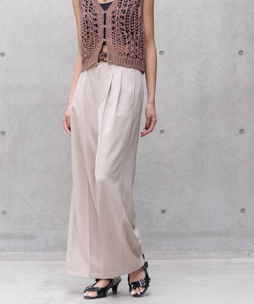 PAGEBOY 【2サイズ展開】イージケアスラックス【マシンウォッシャブル】 ベージュ S ウィメンズボトムス ページボーイ 571054 and ST アンドエスティ(旧ドットエスティ) PAGEBOY 【2サイズ展開】イージケアスラックス【マシンウォッシャブル】 ベージュ S ウィメンズボトムス ページボーイ 571054 and ST アンドエスティ(旧ドットエスティ)