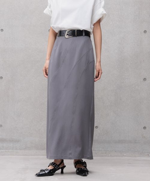 PAGEBOY イージケアナロースカート《マシンウォッシャブル》 グレー M ウィメンズボトムス ページボーイ 571060 and ST アンドエスティ(旧ドットエスティ) PAGEBOY イージケアナロースカート《マシンウォッシャブル》 グレー M ウィメンズボトムス ページボーイ 571060 and ST アンドエスティ(旧ドットエスティ)