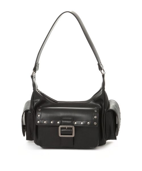 PAGEBOY スタッズスクエアバッグ ブラック ウィメンズグッズ ページボーイ 572996 and ST アンドエスティ(旧ドットエスティ) PAGEBOY スタッズスクエアバッグ ブラック ウィメンズグッズ ページボーイ 572996 and ST アンドエスティ(旧ドットエスティ)