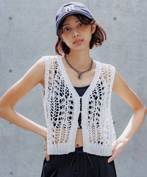 PAGEBOY スカシアミニットベスト オフホワイト FREE ウィメンズインナー ページボーイ 573014 and ST アンドエスティ(旧ドットエスティ) PAGEBOY スカシアミニットベスト オフホワイト FREE ウィメンズインナー ページボーイ 573014 and ST アンドエスティ(旧ドットエスティ)