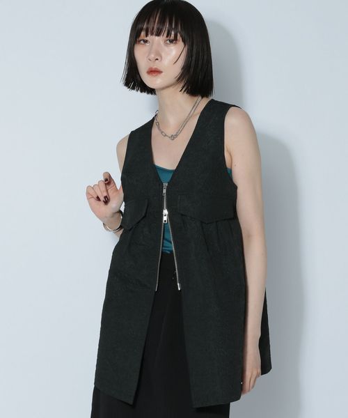 PAGEBOY 【WEB限定】DAILY ZIPロングベスト ブラック FREE ウィメンズインナー ページボーイ 574830 and ST アンドエスティ(旧ドットエスティ) PAGEBOY 【WEB限定】DAILY ZIPロングベスト ブラック FREE ウィメンズインナー ページボーイ 574830 and ST アンドエスティ(旧ドットエスティ)