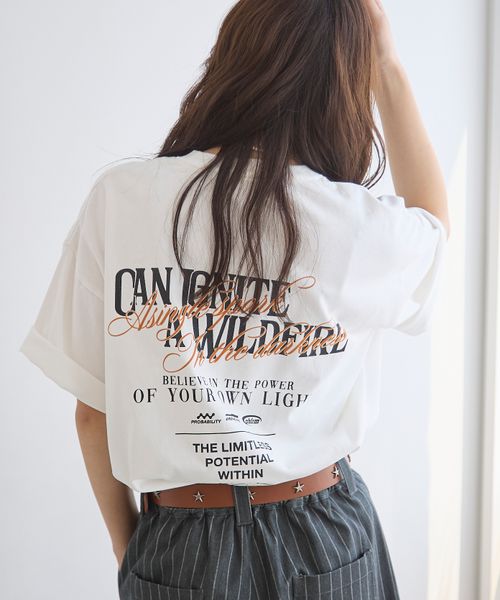 PAGEBOY 【PBLIM/タフT】ミックスワイドロゴTシャツ オフホワイト M LIM ページボーイ 576741 and ST アンドエスティ(旧ドットエスティ) PAGEBOY 【PBLIM/タフT】ミックスワイドロゴTシャツ オフホワイト M LIM ページボーイ 576741 and ST アンドエスティ(旧ドットエスティ)