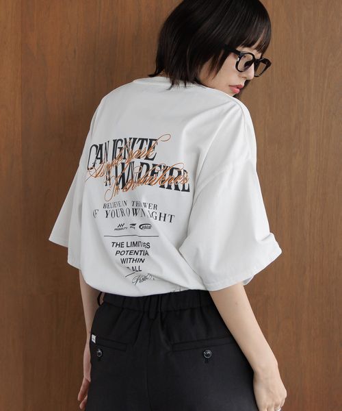 PAGEBOY 【PBLIM/タフT】ミックスワイドロゴTシャツ オフホワイト L LIM ページボーイ 576741 and ST アンドエスティ(旧ドットエスティ) PAGEBOY 【PBLIM/タフT】ミックスワイドロゴTシャツ オフホワイト L LIM ページボーイ 576741 and ST アンドエスティ(旧ドットエスティ)