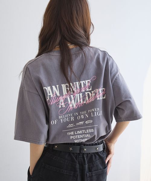 PAGEBOY 【PBLIM/タフT】ミックスワイドロゴTシャツ グレー L LIM ページボーイ 576741 and ST アンドエスティ(旧ドットエスティ) PAGEBOY 【PBLIM/タフT】ミックスワイドロゴTシャツ グレー L LIM ページボーイ 576741 and ST アンドエスティ(旧ドットエスティ)