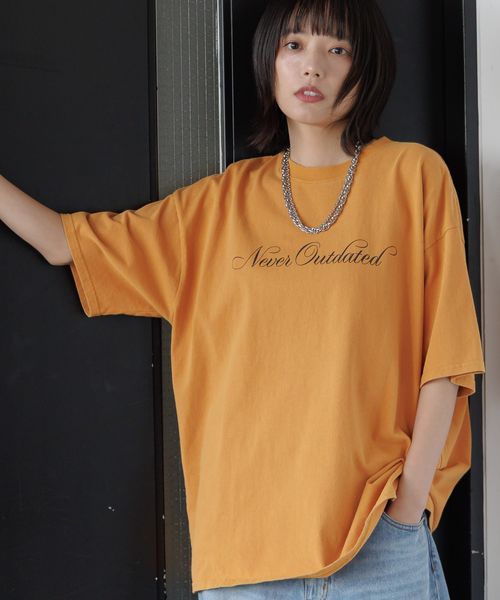 PAGEBOY 【PBLIM/タフT】ミックスワイドロゴTシャツ オレンジ M LIM ページボーイ 576741 and ST アンドエスティ(旧ドットエスティ) PAGEBOY 【PBLIM/タフT】ミックスワイドロゴTシャツ オレンジ M LIM ページボーイ 576741 and ST アンドエスティ(旧ドットエスティ)