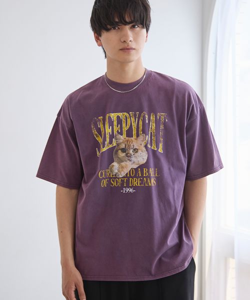 PAGEBOY 【PBLIM】スリーピーキャットTシャツ パープル M LIM ページボーイ 576742 and ST アンドエスティ(旧ドットエスティ) PAGEBOY 【PBLIM】スリーピーキャットTシャツ パープル M LIM ページボーイ 576742 and ST アンドエスティ(旧ドットエスティ)