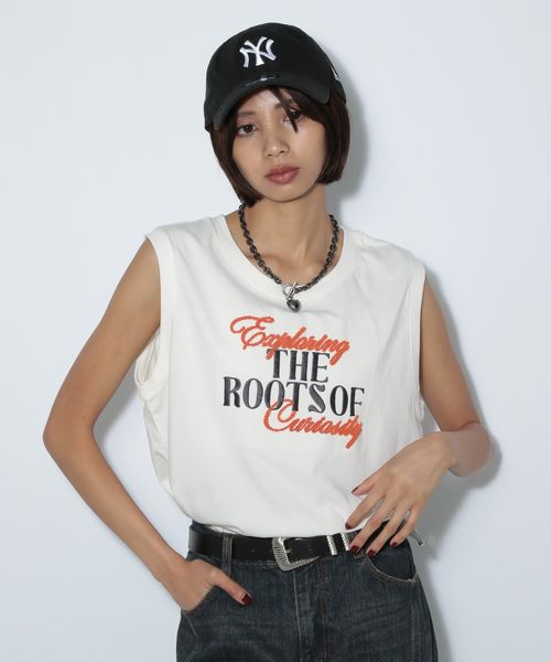 PAGEBOY ブラッシュロゴノースリーブ オフホワイト FREE ウィメンズインナー ページボーイ 576765 and ST アンドエスティ(旧ドットエスティ) PAGEBOY ブラッシュロゴノースリーブ オフホワイト FREE ウィメンズインナー ページボーイ 576765 and ST アンドエスティ(旧ドットエスティ)