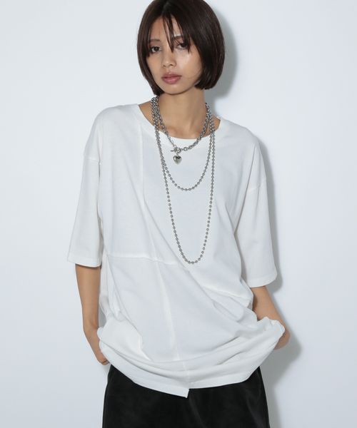 PAGEBOY 【2サイズ展開】USEDライクカコウT オフホワイト L ウィメンズインナー ページボーイ 577834 and ST アンドエスティ(旧ドットエスティ) PAGEBOY 【2サイズ展開】USEDライクカコウT オフホワイト L ウィメンズインナー ページボーイ 577834 and ST アンドエスティ(旧ドットエスティ)