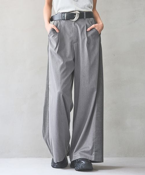 PAGEBOY 【2サイズ展開/セットアップ対応】チェックMIXパンツ チャコールグレー S ウィメンズボトムス ページボーイ 579019 and ST アンドエスティ(旧ドットエスティ) PAGEBOY 【2サイズ展開/セットアップ対応】チェックMIXパンツ チャコールグレー S ウィメンズボトムス ページボーイ 579019 and ST アンドエスティ(旧ドットエスティ)