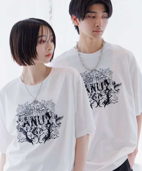 PAGEBOY 【Anui/2サイズ展開】ビンテージエンジェルTシャツ オフホワイト Anui ページボーイ 579652 and ST アンドエスティ(旧ドットエスティ) PAGEBOY 【Anui/2サイズ展開】ビンテージエンジェルTシャツ オフホワイト Anui ページボーイ 579652 and ST アンドエスティ(旧ドットエスティ)