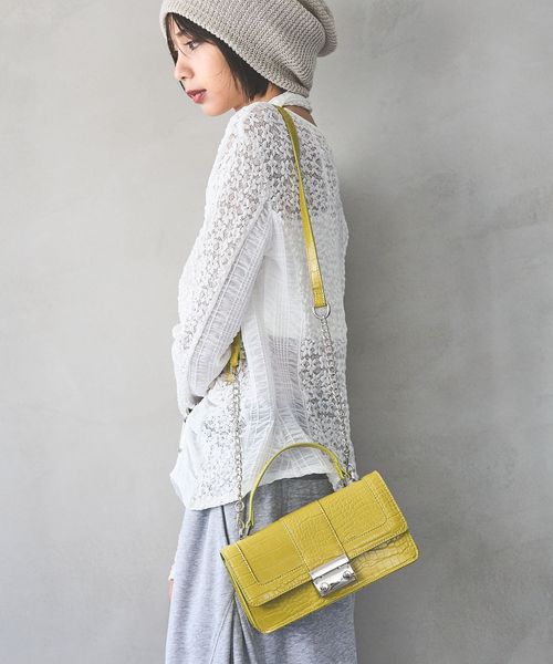 PAGEBOY アソートフラップハンドバック イエロー ウィメンズグッズ ページボーイ 579679 and ST アンドエスティ(旧ドットエスティ) PAGEBOY アソートフラップハンドバック イエロー ウィメンズグッズ ページボーイ 579679 and ST アンドエスティ(旧ドットエスティ)