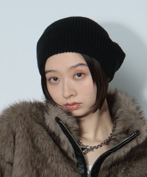 PAGEBOY ニットベレー ブラック ウィメンズグッズ ページボーイ 579760 and ST アンドエスティ(旧ドットエスティ) PAGEBOY ニットベレー ブラック ウィメンズグッズ ページボーイ 579760 and ST アンドエスティ(旧ドットエスティ)