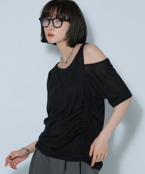 PAGEBOY DAILYシアードロストテレコトップス ブラック FREE ウィメンズインナー ページボーイ 579794 and ST アンドエスティ(旧ドットエスティ) PAGEBOY DAILYシアードロストテレコトップス ブラック FREE ウィメンズインナー ページボーイ 579794 and ST アンドエスティ(旧ドットエスティ)